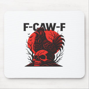 Tapis De Souris Corbeau F-Caw-F Humour Gothique Drôle