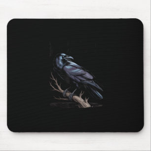Tapis De Souris Corbeau, F-Caw-F Oiseau Drôle Citation Drôle