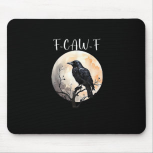 Tapis De Souris Corbeau F-Caw-F Oiseau Drôle Esthétique Décontract