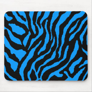 Tapis De Souris COREY TIGER 80's RETRO BLUE STRIPES NOIR