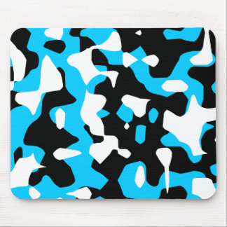Tapis De Souris Corey Tiger 80s Rétro Camouflage Bleu (Camo)