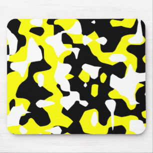 Tapis De Souris Corey Tiger 80s Rétro Camouflage Jaune (Camo)