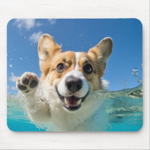 Tapis De Souris Corgi animal chien animal chien jeu eau