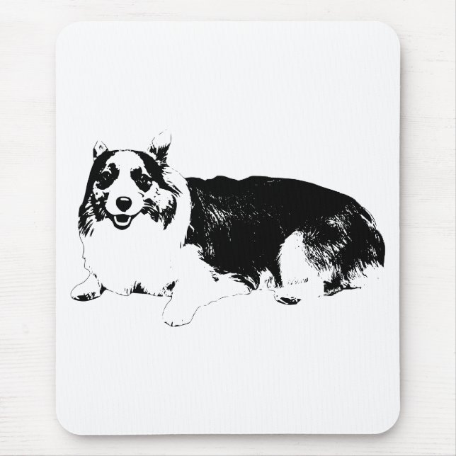 Tapis De Souris Corgi Calme Pour Se Concentrer (Devant)
