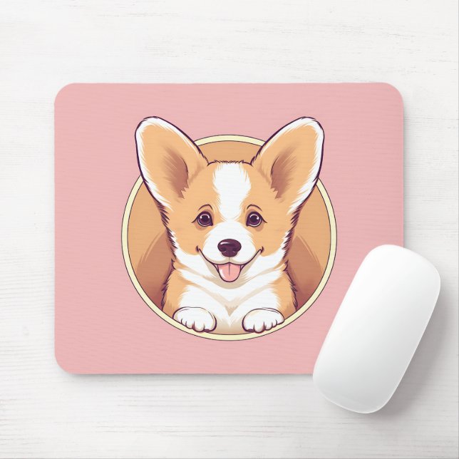 Tapis De Souris Corgi Chien mignon (Avec souris)