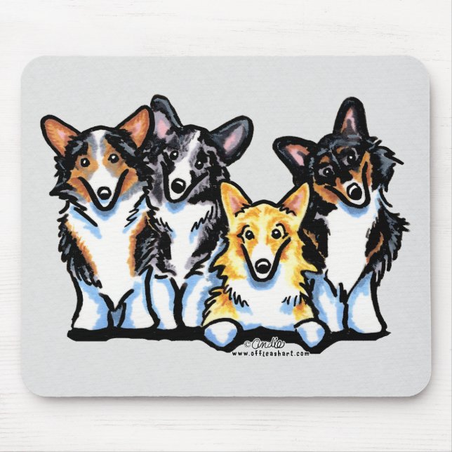 Tapis De Souris Corgi Clan (Devant)
