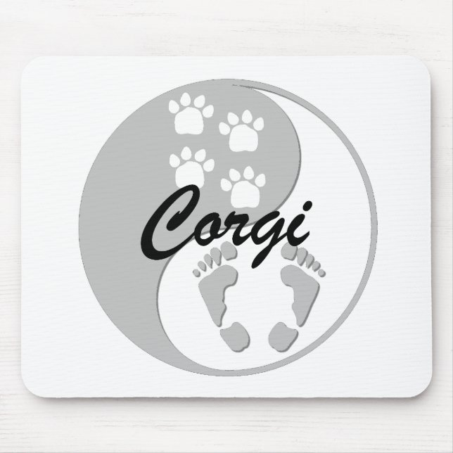 Tapis De Souris corgi de yang de yin (Devant)