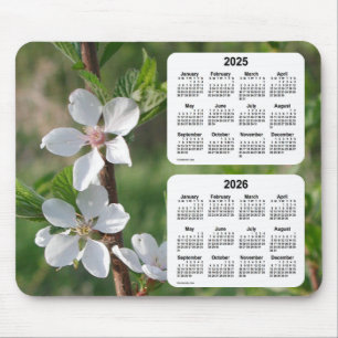 Tapis De Souris Cornouiller 2025-2026 calendrier de 2 ans par Janz