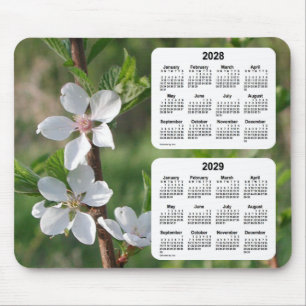 Tapis De Souris Cornouiller 2028-2029 calendrier de 2 ans par Janz