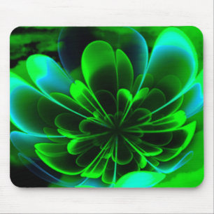 Tapis De Souris Corolla Stimulée Verte Pétales
