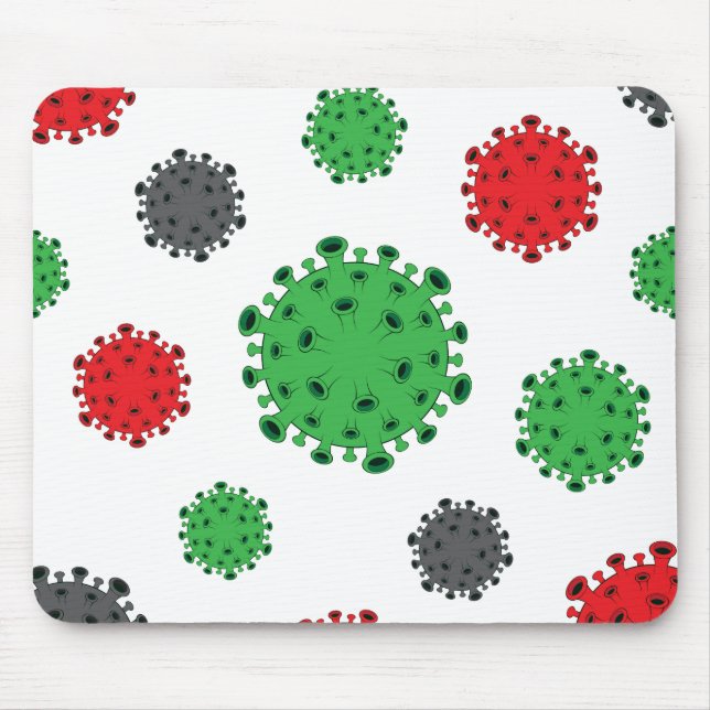 Tapis De Souris CoronaVirus Mousepad Covid19 Motif Design (Devant)