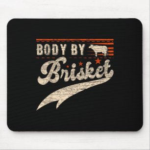 Tapis De Souris Corps De Brisket Bbq Pour Homme Et Femme Steak Gri