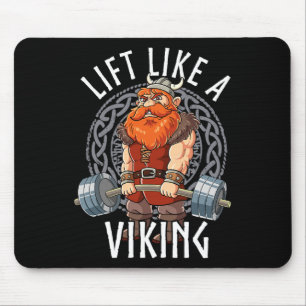 Tapis De Souris Corps musclé en salle comme un Viking