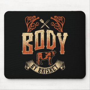 Tapis De Souris Corps Par Brisket Bbq Grill Byckyard Cookout Pitma