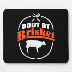 Tapis De Souris Corps Par Brisket Funny Bbq Byrbecue Meat Grill Me