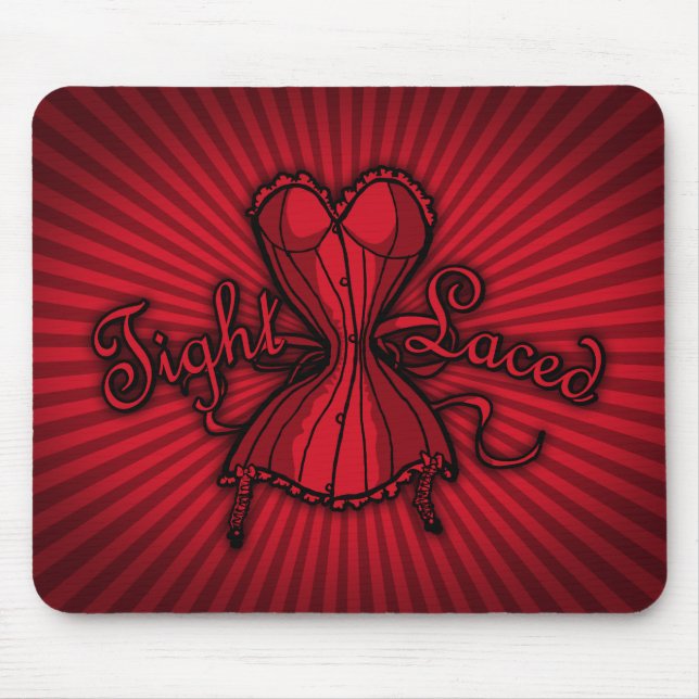 Tapis De Souris Corset Lacé Serré (Devant)