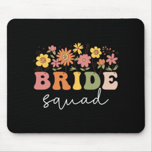 Tapis De Souris Cortège de mariée florale Fête de mariage de bouqu