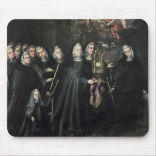 Tapis De Souris Cortège de St Clare avec l'eucharistie