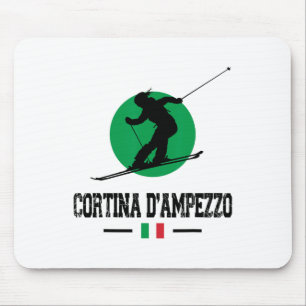 Tapis De Souris Cortina D'ampezzo Italie Station de ski Alpes Ital