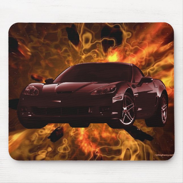 Tapis De Souris Corvette Mousepad (Devant)