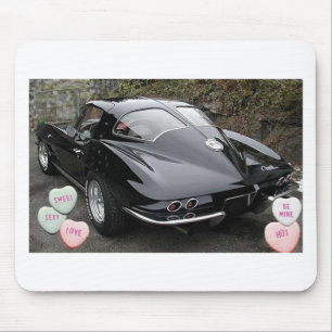 Tapis De Souris Corvette noire Valentine