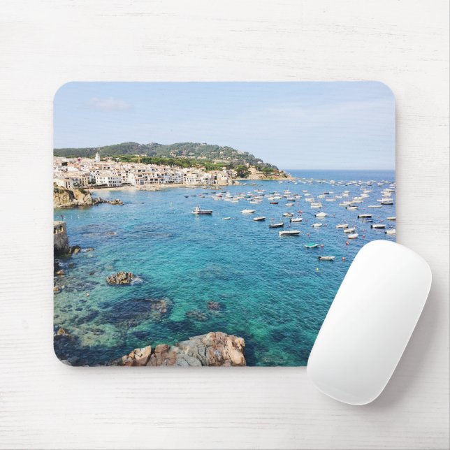 Tapis De Souris Costa Brava Espagne Pittoresque Océan Bleu Voyage  (Avec souris)