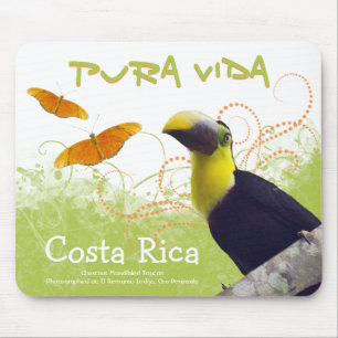 Tapis De Souris Costa Rica Pura Vida Toucan Mousepad