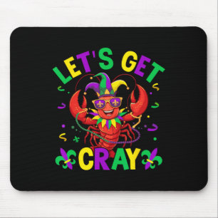 Tapis De Souris Costume Amusant Crawfish Obtient Cray Cray Mardi G