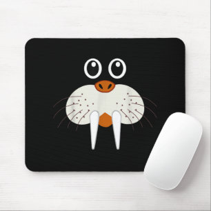 Tapis De Souris Costume d'animal de morse mignon drôle d'Halloween