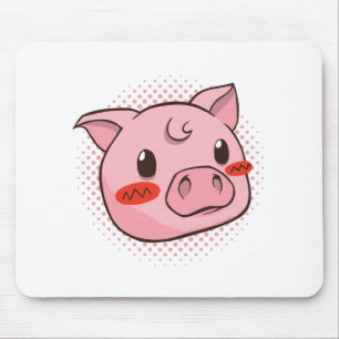 Tapis De Souris Costume de Cochon Mignon Cadeau Pour les Amoureux