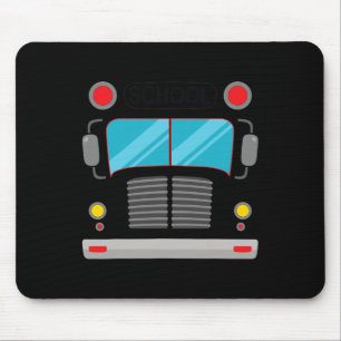 Tapis De Souris Costume De Conducteur De Bus Scolaire Halloween Ad