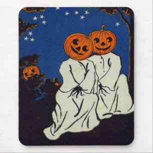 Tapis De Souris Costume de fantôme Citrouille Jack O'Lantern