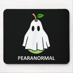 Tapis De Souris Costume de fantôme mignon paranormal poire Hallowe