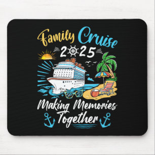 Tapis De Souris Costume de fête de croisière en famille Tee