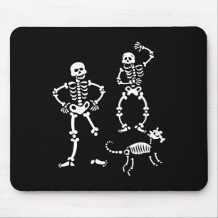 Tapis De Souris Costume de fête d'Halloween de chien crâne squelet