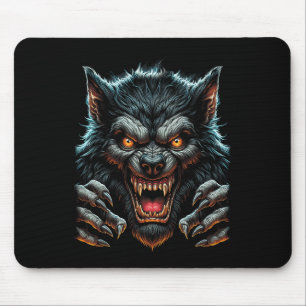 Tapis De Souris Costume de fête d'Halloween Wolfman Werewolf en co