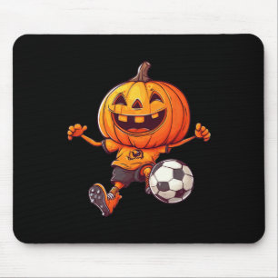 Tapis De Souris Costume de foot de squelette de citrouille d'Hallo