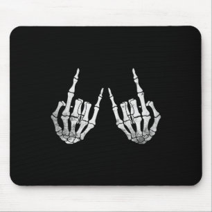 Tapis De Souris Costume de Halloween paresseux Rock Hand Cool Bone