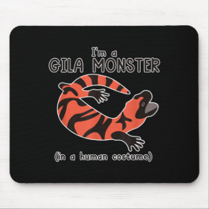 Tapis De Souris Costume de monstre de Gila drôle graphique d'Hallo