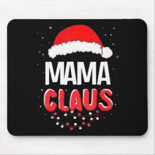 Tapis De Souris Costume de Noël assorti de Maman Santa Claus