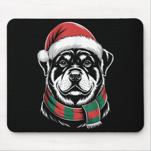 Tapis De Souris Costume de Noël Chapeau et Écharpe de Père Noël po
