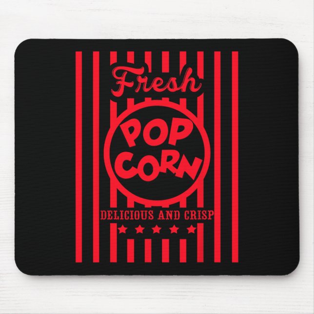Tapis De Souris Costume de pop-corn FRAIS pour Halloween (Devant)