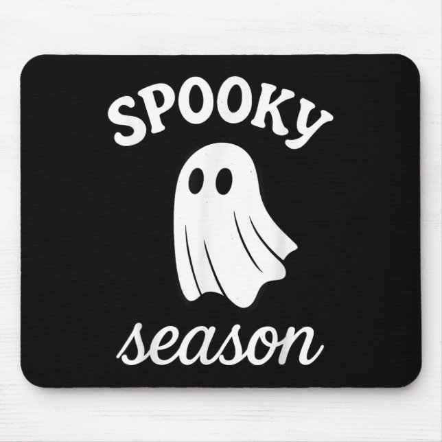 Tapis De Souris Costume de saison effrayant fantôme Halloween  (Devant)