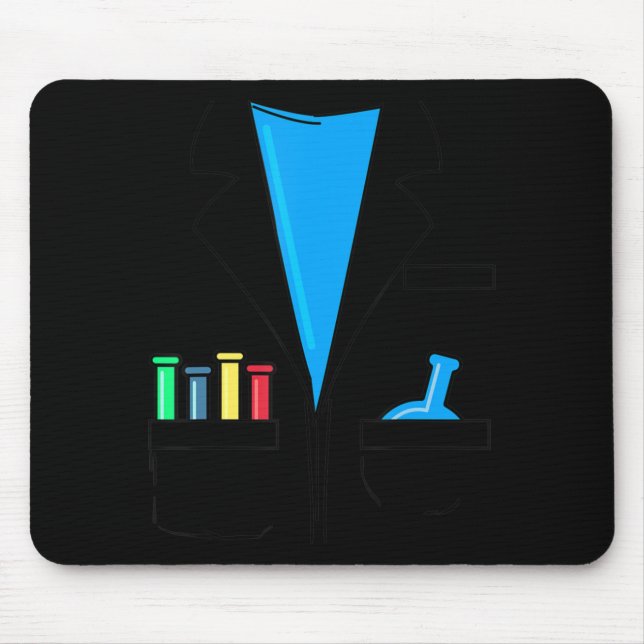 Tapis De Souris Costume de scientifique fou Chimie Nerd Fun Scienc (Devant)