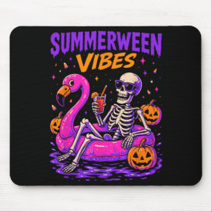 Tapis De Souris Costume de squelette d'Halloween d'été effrayant