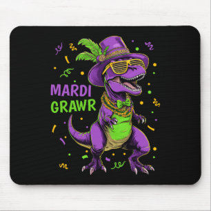 Tapis De Souris Costume de T-rex Dino Mardi Grawr pour garçons et