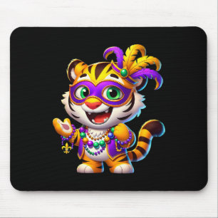 Tapis De Souris Costume de Tigre Mardi Gras Animal Fête La Nouvell