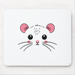 Tapis De Souris Costume de visage souris fille garçon Anniversaire