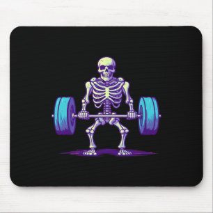 Tapis De Souris Costume d'entraînement Halloween Funny Deadlift Sk