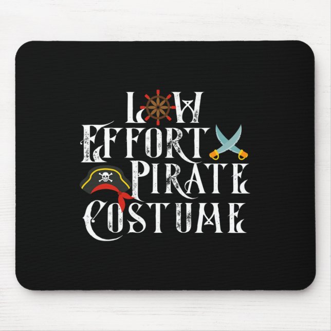 Tapis De Souris Costume d'Halloween à faible effort Pirate (Devant)